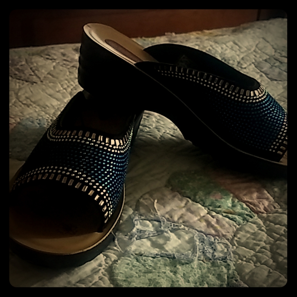 Glitter Mules